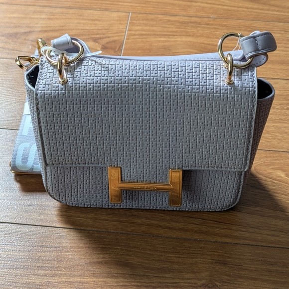 Halston Heritage Handbags - Halston Heritage Lavender Bag with Gold Accents